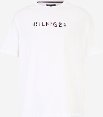 Tommy Hilfiger Big & Tall Shirt in White: front