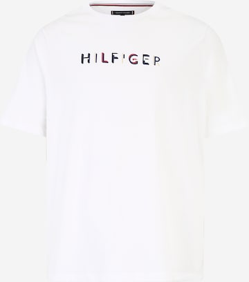 Tommy Hilfiger Big & Tall T-shirt i vit: framsida