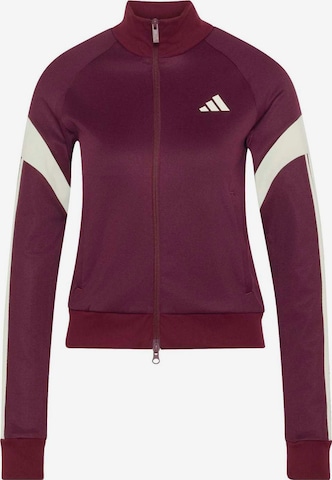 ADIDAS SPORTSWEAR Športna jopa na zadrgo 'HER' | rdeča barva: sprednja stran