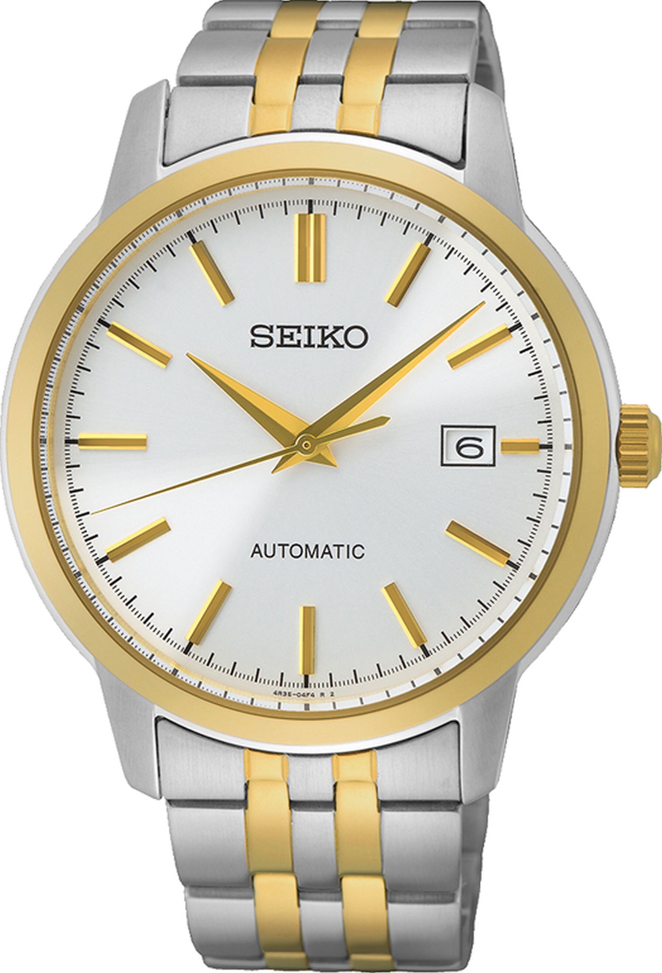 SEIKO Analoguhr in Silber: Vorderseite