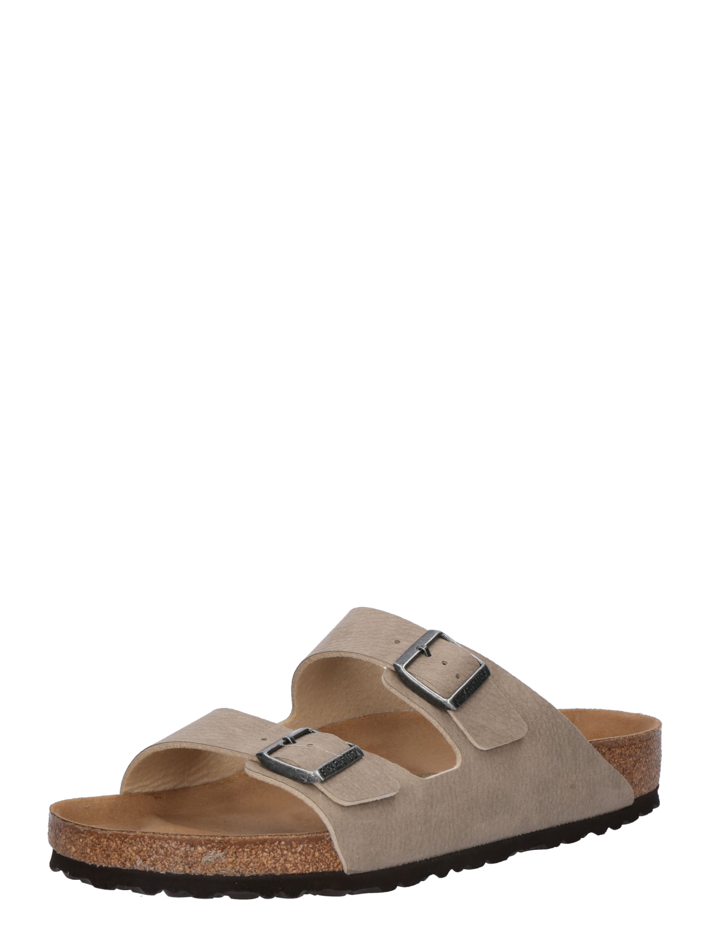 Zoccoletto 'Arizona' di BIRKENSTOCK in grigio: frontale