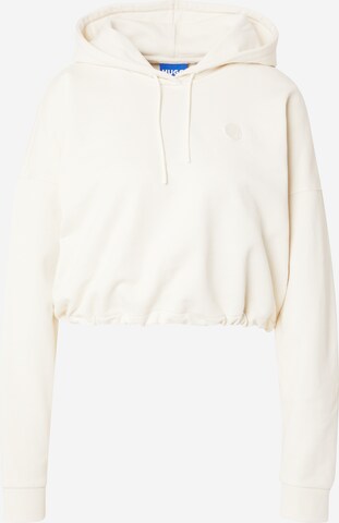 HUGO Sweatshirt 'Dilvie_B' in Wit: voorkant