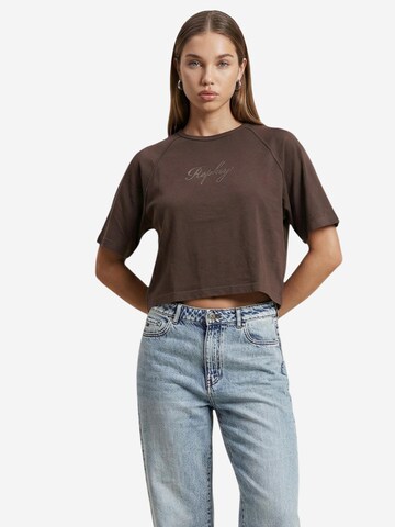 REPLAY - Camiseta 'OVER W3447D.000.23792G' en marrón: frente