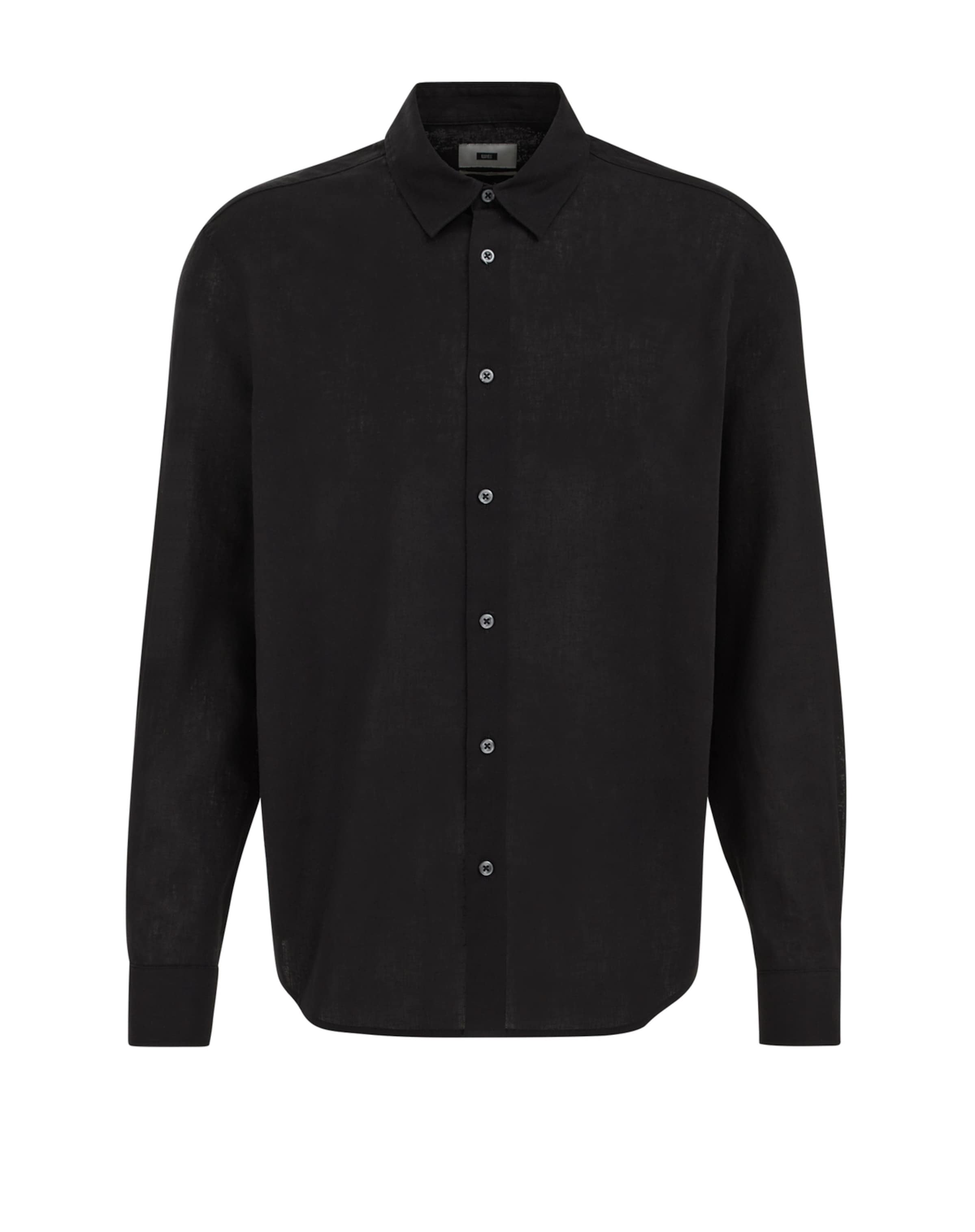 WE Fashion Regular Fit Paita värissä musta: etupuoli