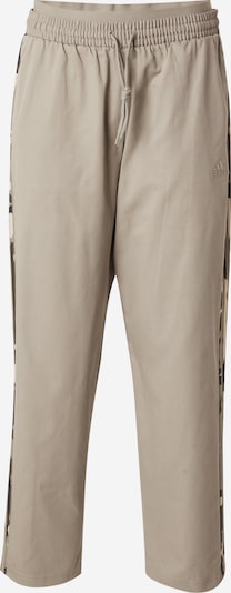 Sportinės kelnės 'Essentials' iš ADIDAS SPORTSWEAR, spalva – rusvai žalia / alyvuogių spalva / balta, Prekių apžvalga