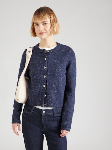 Abercrombie & Fitch Kardigan – modrá: přední strana