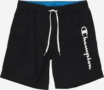 Champion Authentic Athletic Apparel Plavecké šortky – černá: přední strana