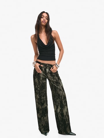Bershka Baggy Nadrág - zöld
