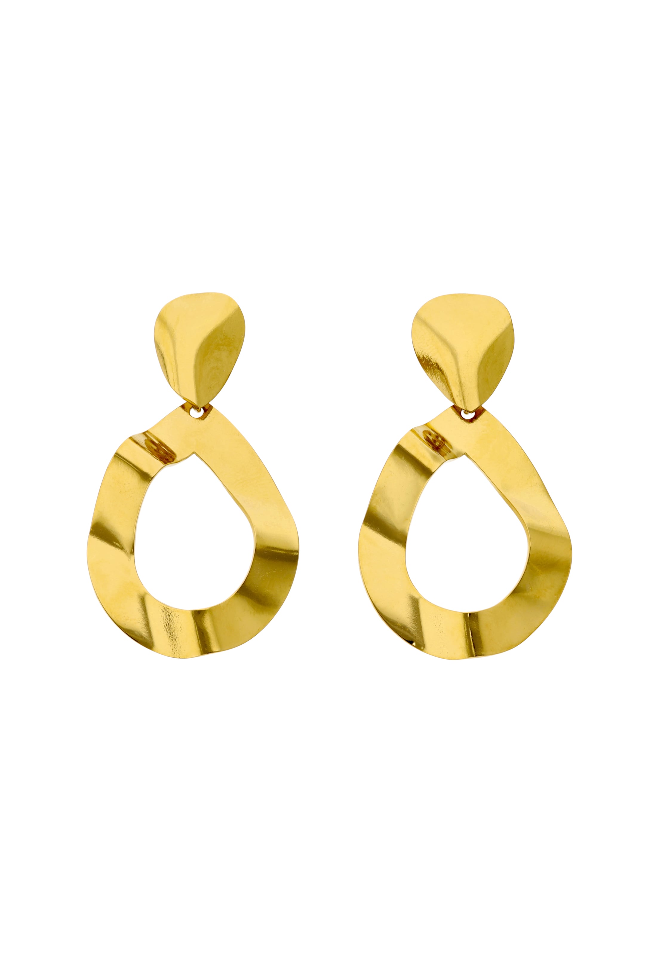 usha WHITE LABEL Boucles d'oreilles en or, Vue avec produit