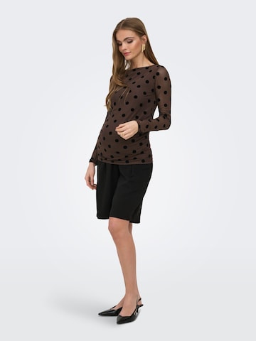Only Maternity Shirt 'OLMLaguna' in Bruin