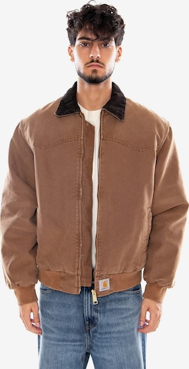 Carhartt WIP Between-Season Jacket 'OG SANTA FE JACKET TOBACCO STONE CANVAS' in S in Brown, Item view