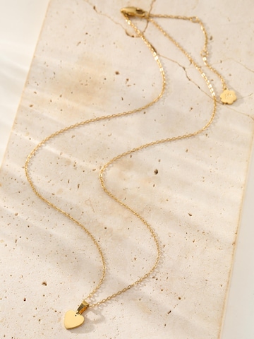 Hey Happiness Ketting 'Minimalist Heart Pendant' in Goud