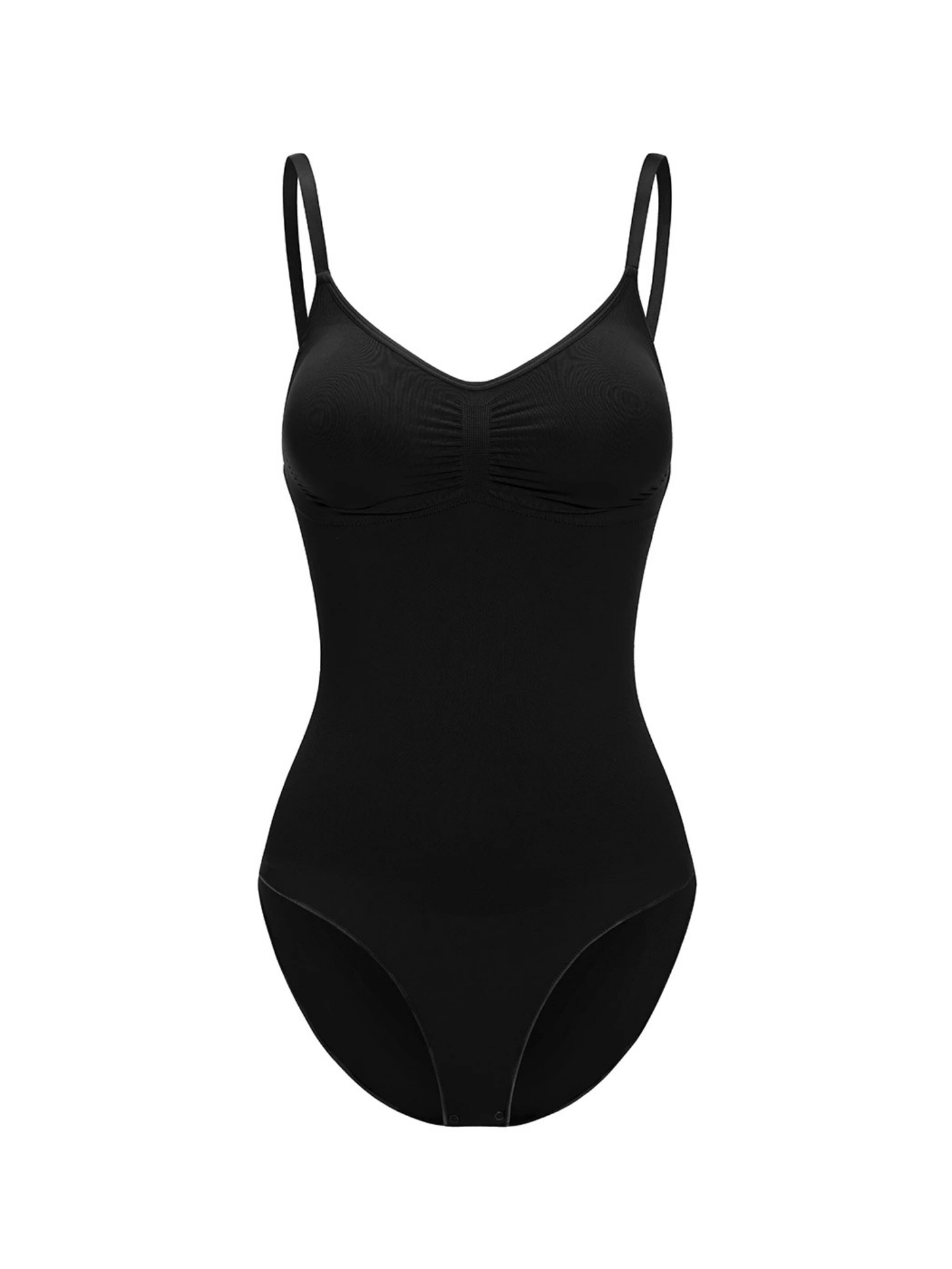 Body modellante 'Bodysuit Sculpting Shapewear with Built-In Wireless Bra and Slip' di cfab (formerly creamy fabrics) in nero: frontale