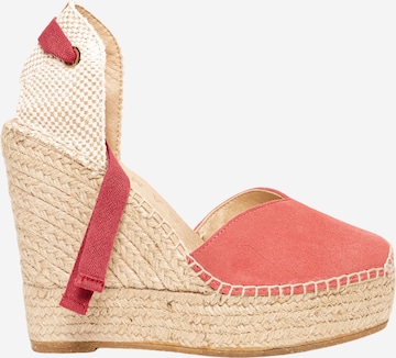Sandalo 'Alpargata Cuña 12 cm' di Alhamas in rosa: frontale