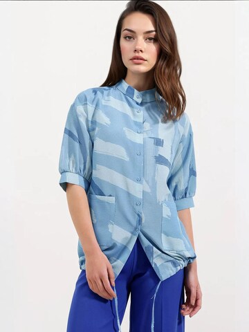 Chemisier Bigdart en bleu : devant