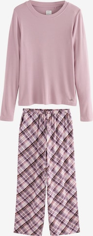 Pijama de la Next pe roz: față