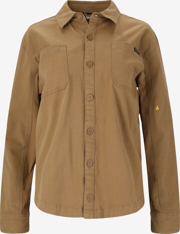 Whistler Athletic Button Up Shirt 'Fallon' in Brown: front