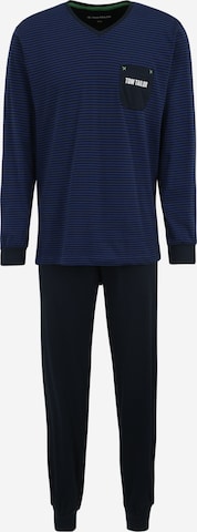 TOM TAILOR Pyjama in Blau: predná strana