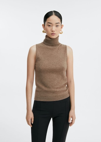 MANGO Sweter w kolorze brązowy: przód