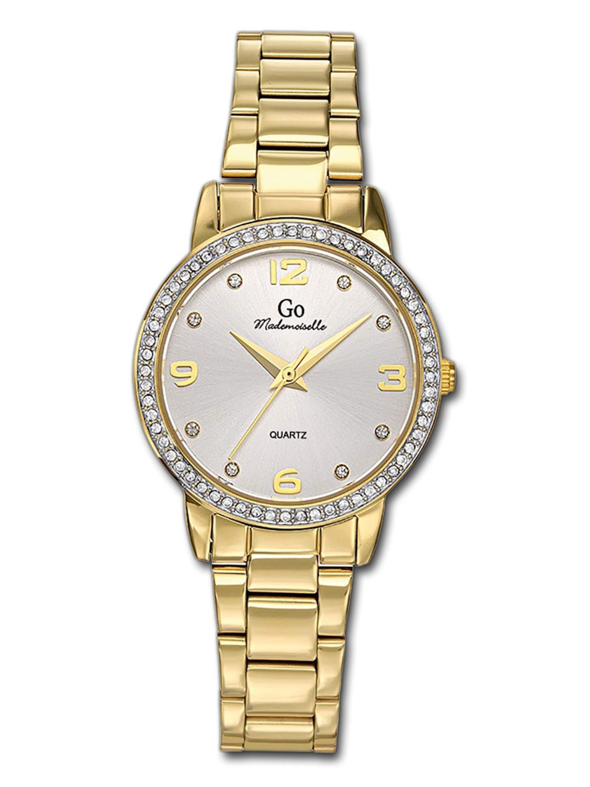 GO GirlOnly - Reloj analógico en oro: frente