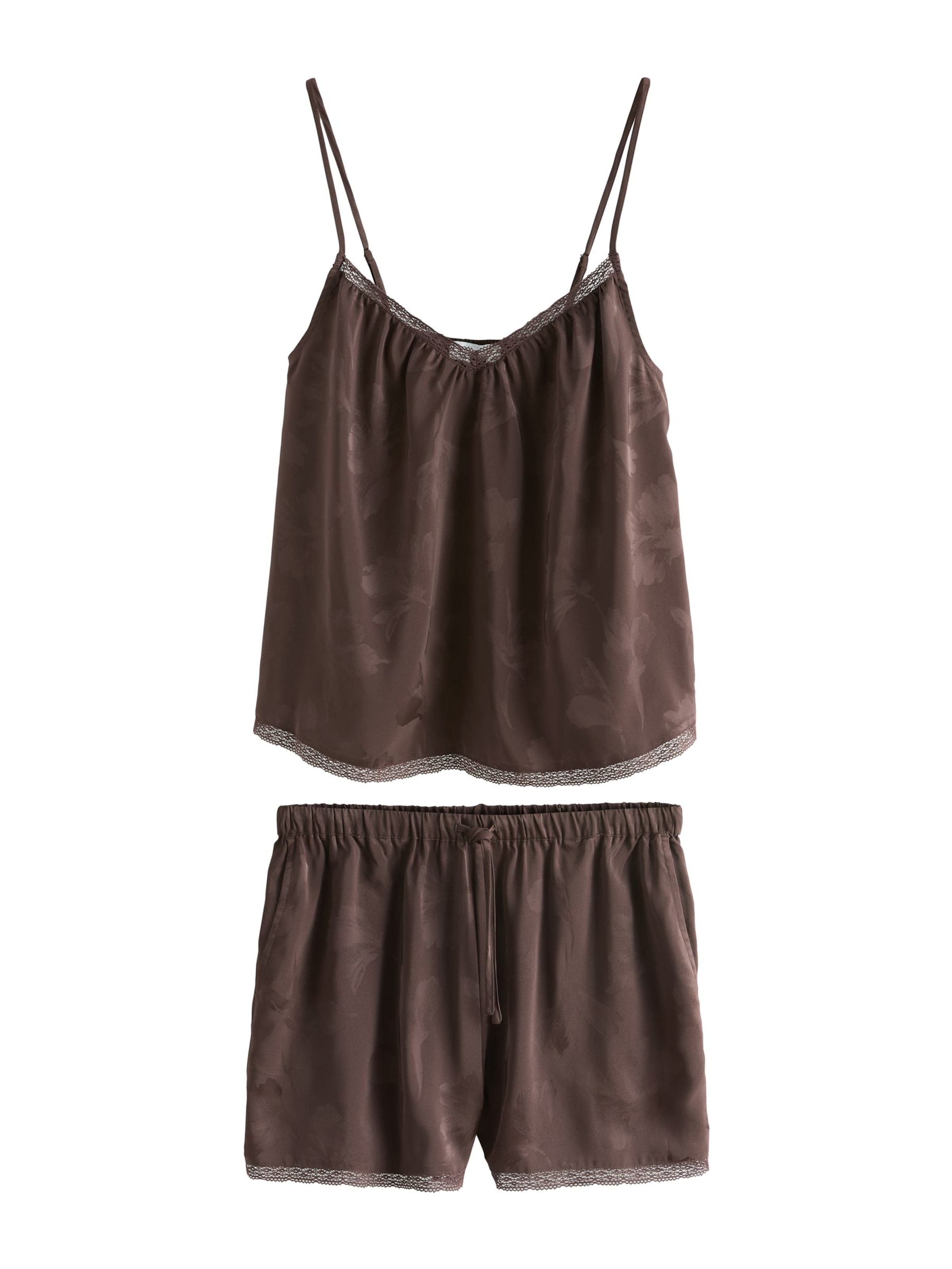 Next Kort pyjamas i brun: framsida