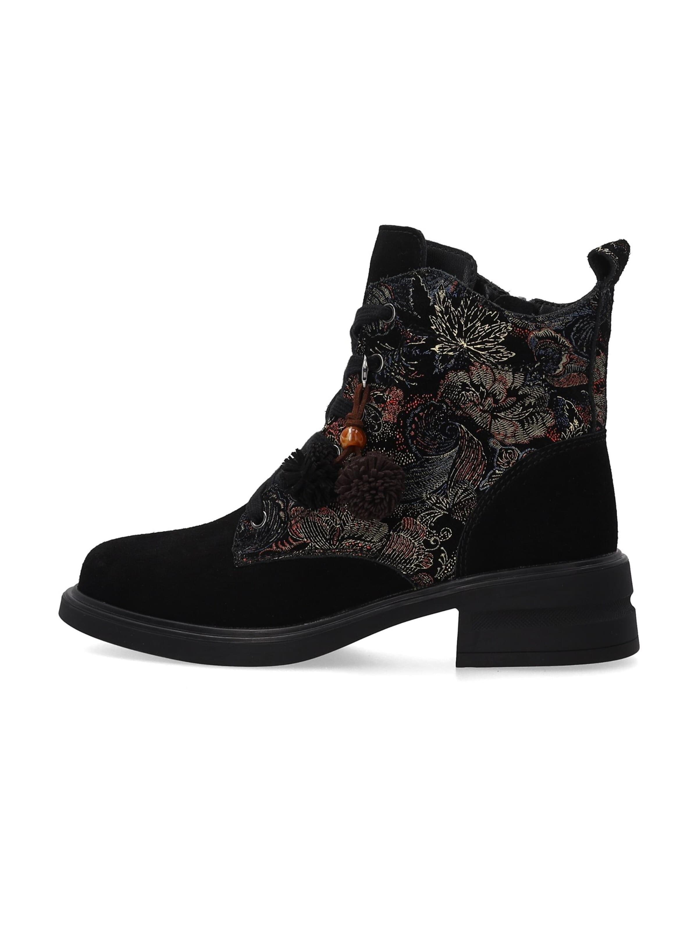 VENEZIA Schnürstiefelette‌‌ in Schwarz: Vorderseite