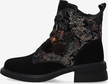 VENEZIA Schnürstiefelette in Schwarz: Vorderseite