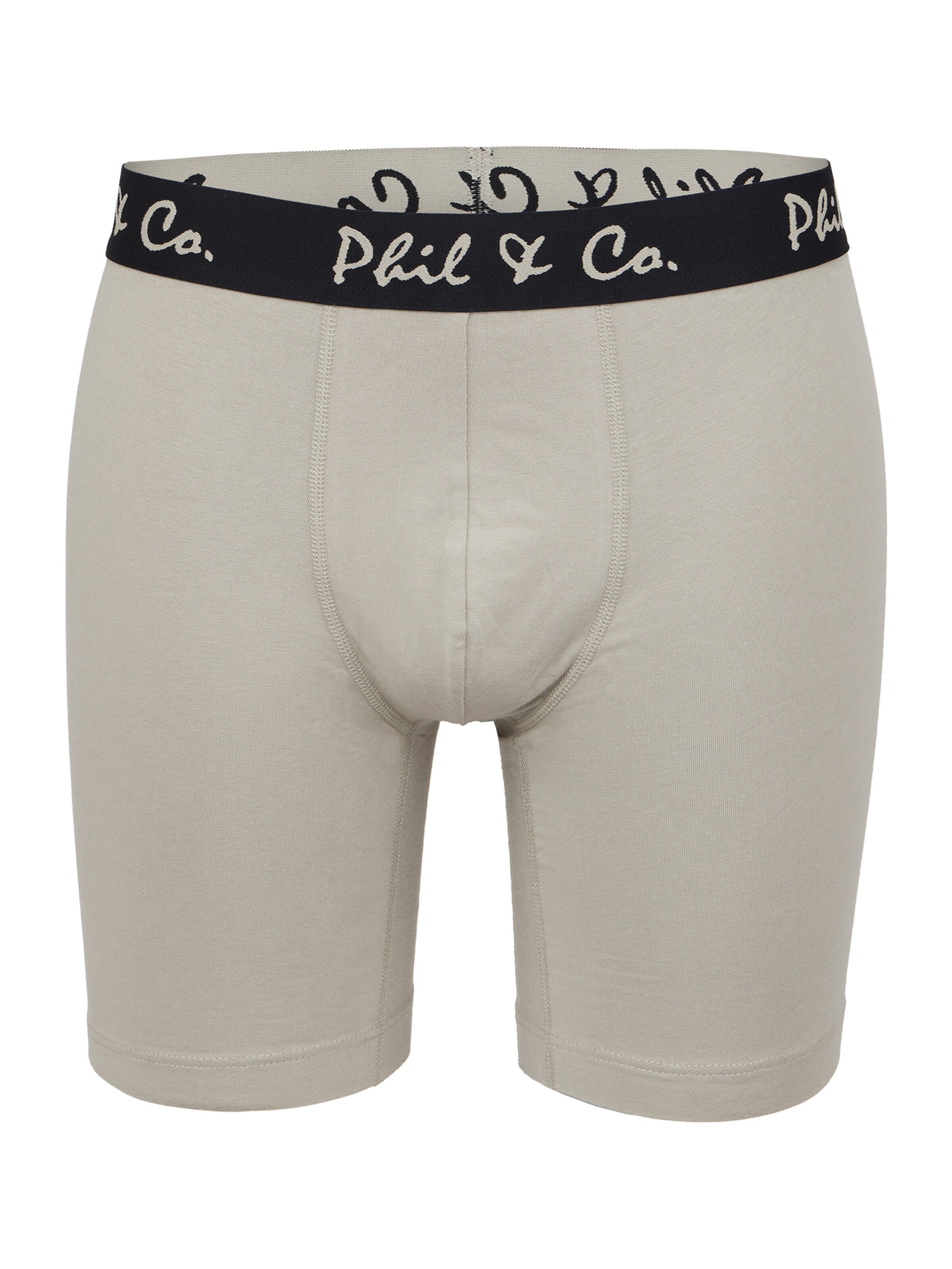 Phil & Co. Berlin Boxershorts ' Long Boxer Briefs ' in Zwart