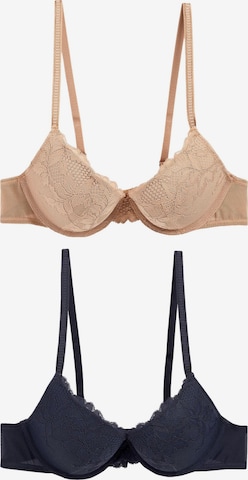 Push-up Soutien-gorge Next en beige : devant