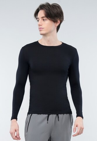 GIORDANO Base Layer 'G Warmer' in Black: front