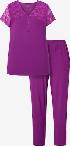 Ulla Popken Pajama in Purple: front