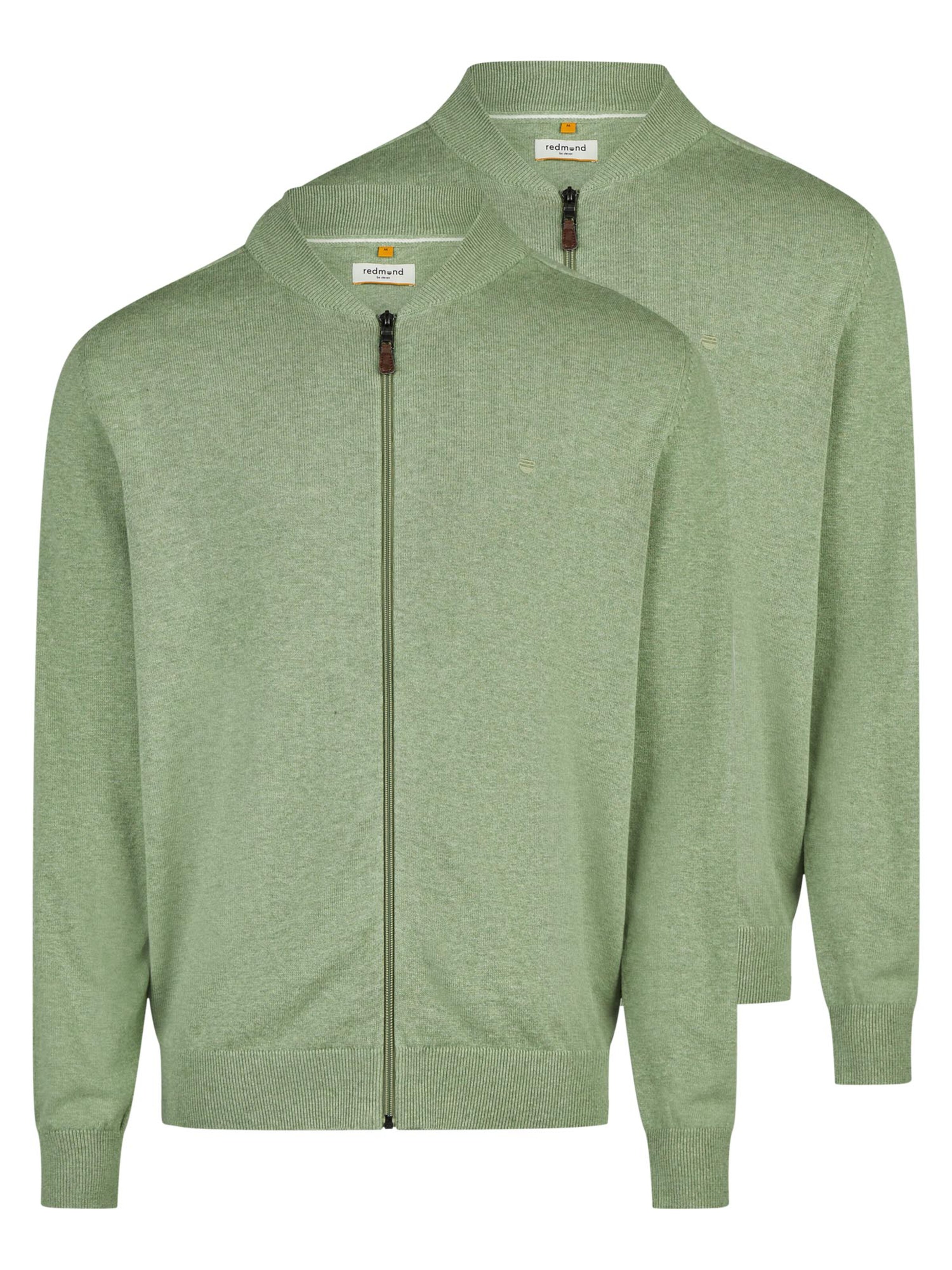 redmond Knit cardigan 'Basic' in Green: front