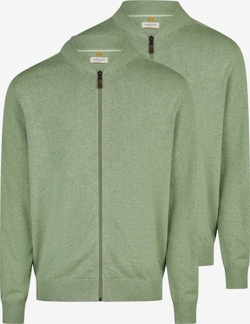 redmond Knit Cardigan 'Basic' in Green: front