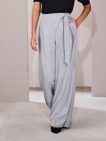 Next Wide Leg Hose in Grau: Vorderseite