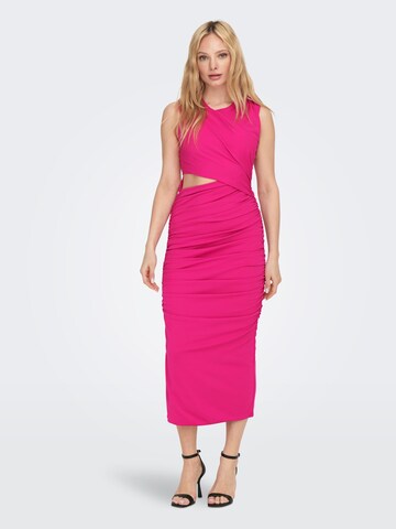 ONLY Платье 'Fox' в Ярко-розовый: спереди