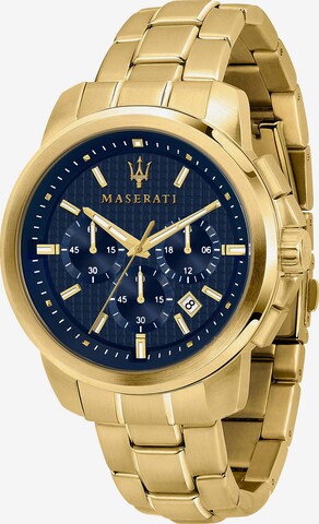 Maserati Analog Watch in Gold: front