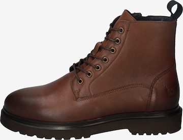 BLACKSTONE Lace-Up Boots 'BRODY' in Brown: front