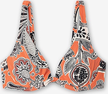 GiselaTrokutasti Bikini gornji dio - narančasta boja: prednji dio