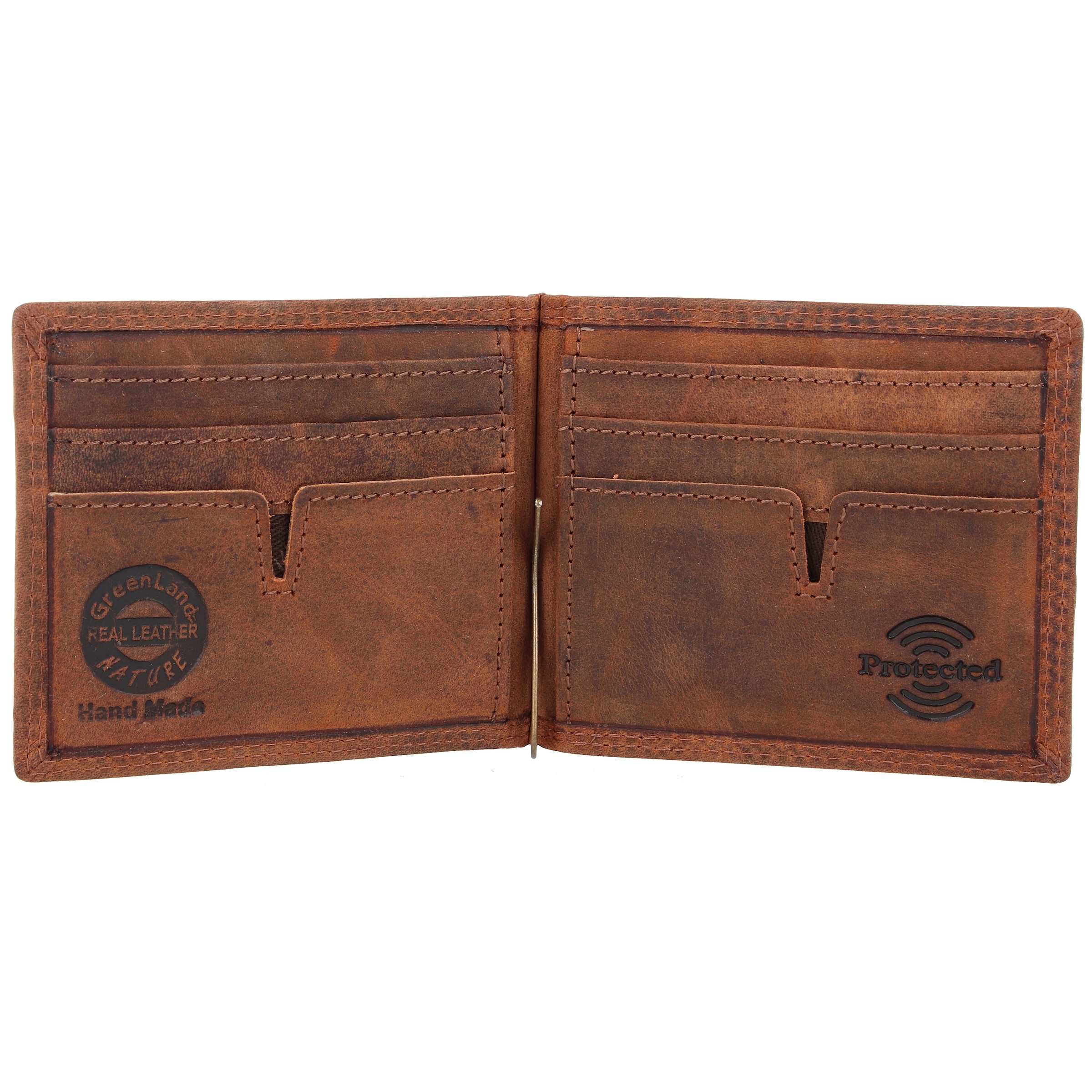 Portamonete 'Montenegro' di Greenland Nature in marrone