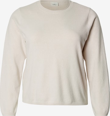 Pullover 'CARLOYAL' di ONLY Carmakoma in beige: frontale
