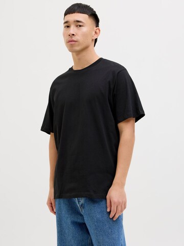 Maglietta 'JJHugo' di JACK & JONES in nero: frontale