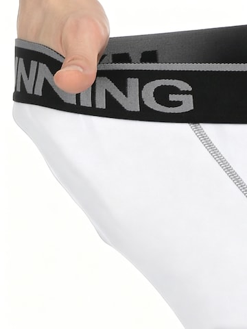 Coupe slim Pantalon de sport MEETWEE en blanc