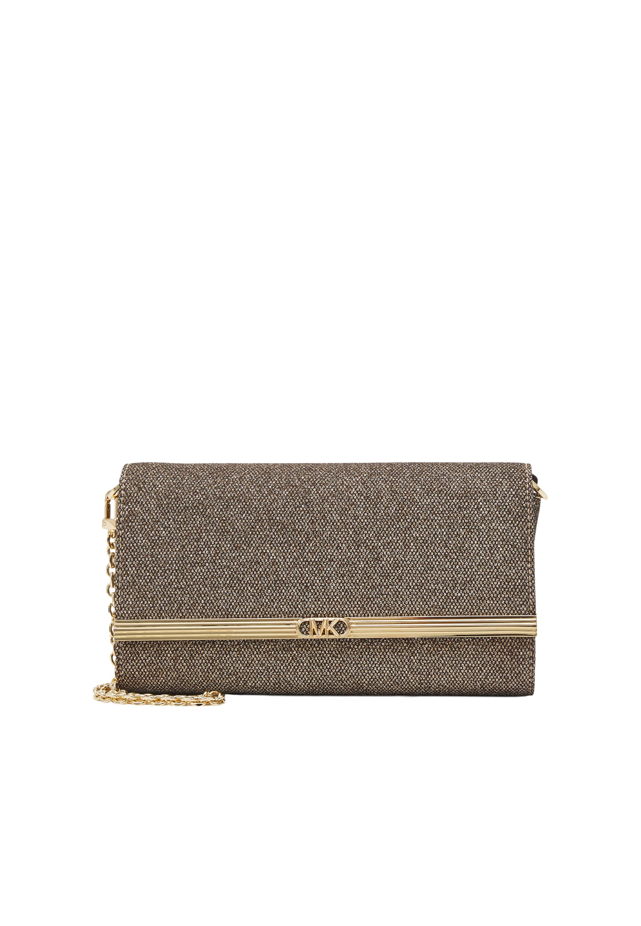 Pochette in One Size MICHAEL Michael Kors di colore marrone scuro / oro, Visualizzazione prodotti