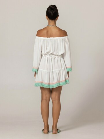 Miss June Jurk 'Robe Courte Azra' in Wit