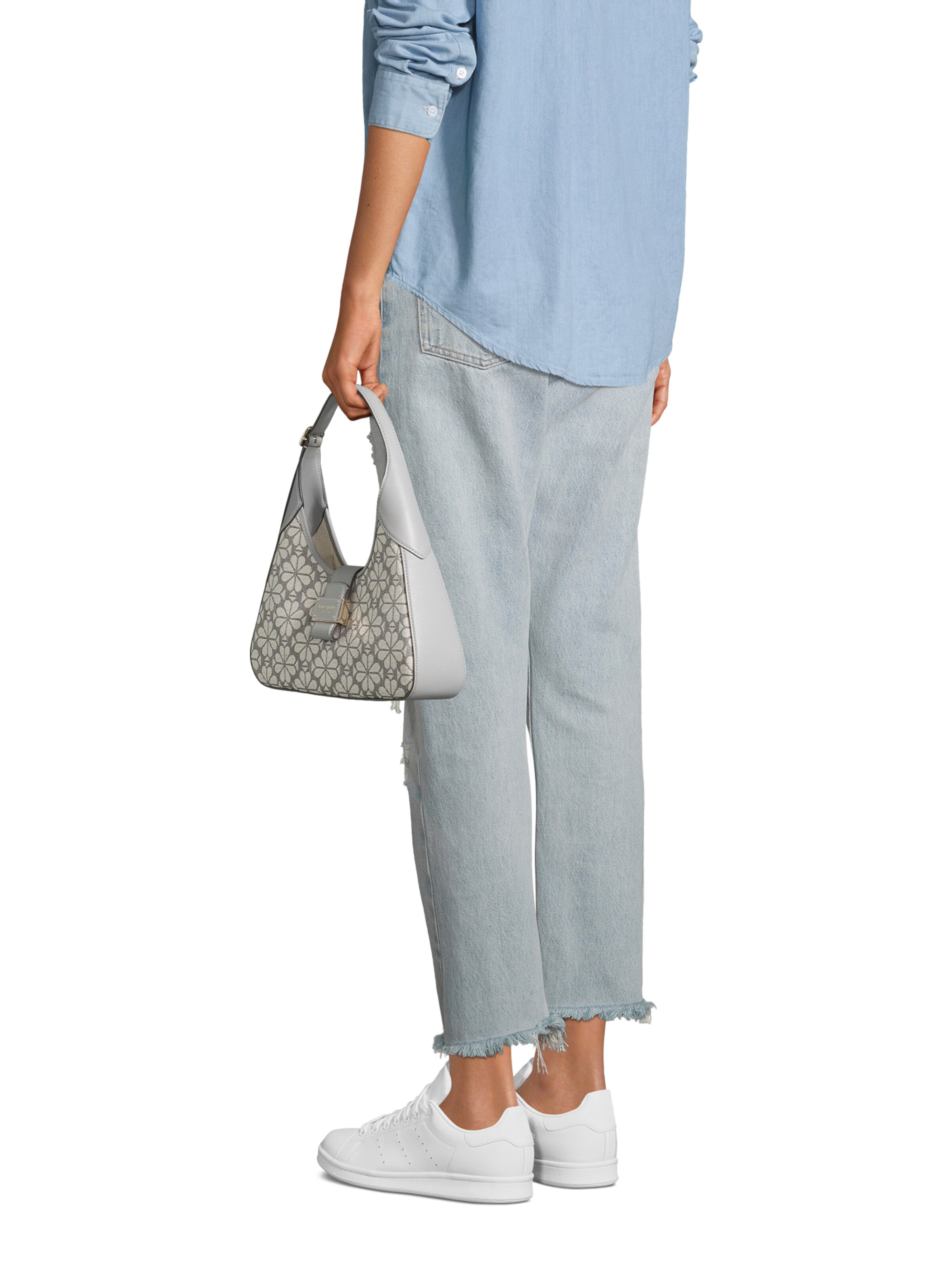 Borsa a spalla di Kate Spade in grigio: frontale