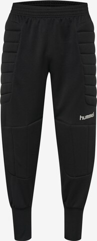 Hummel Regular Workout Pants in Black: front