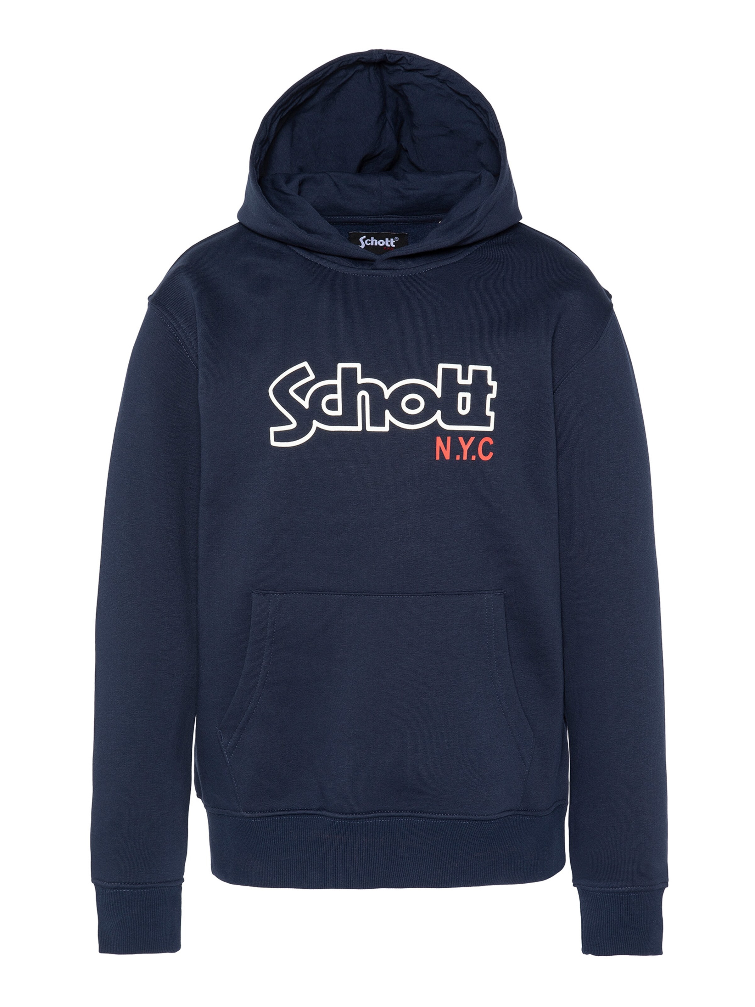 Sweat Schott NYC en bleu : devant