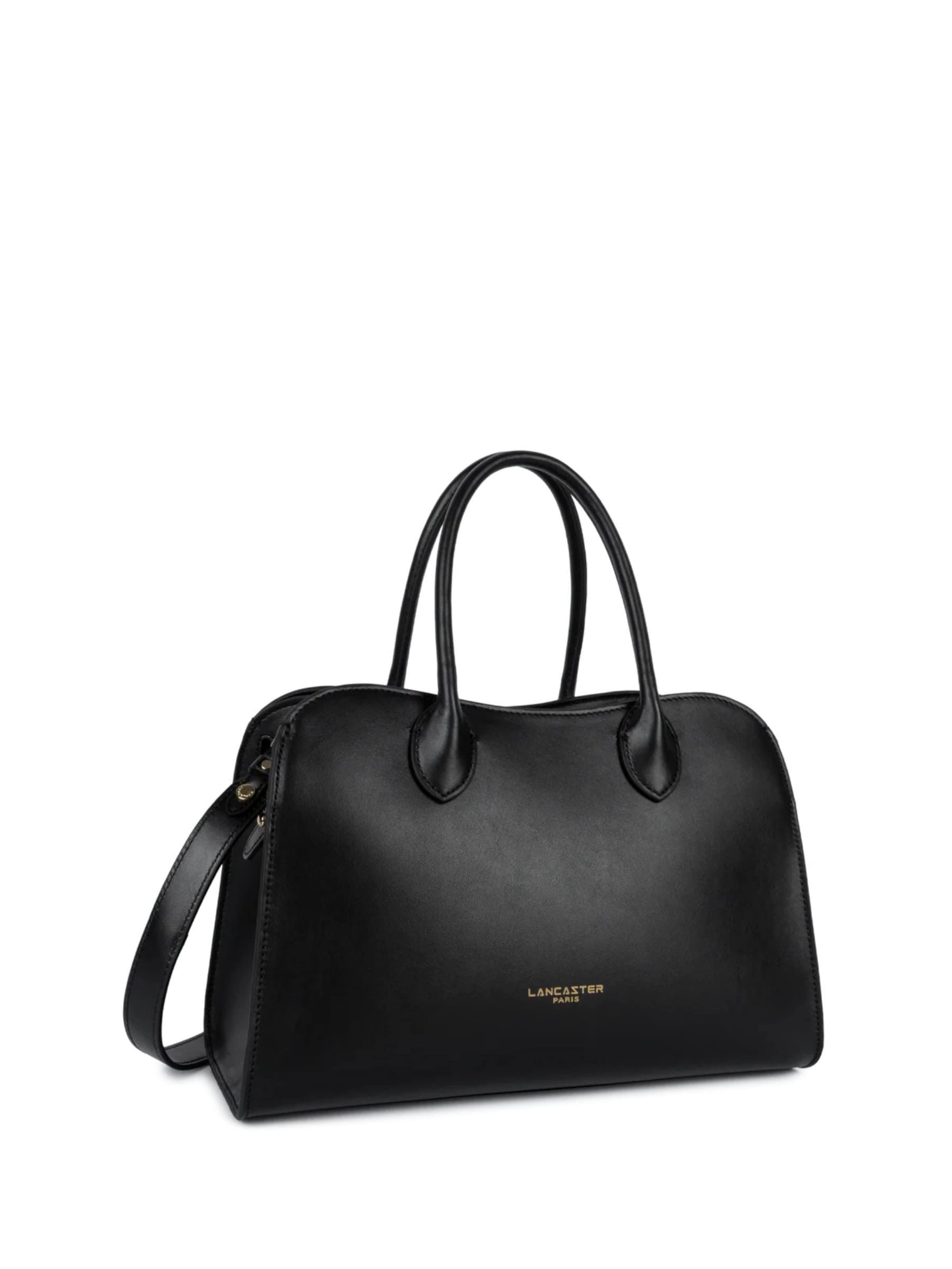 LANCASTER Paris Handtasche 'Lancaster Sac à main Zippé M Donna Hopper Noir'‌‌‌‌‌‌‌‌‌ in Schwarz