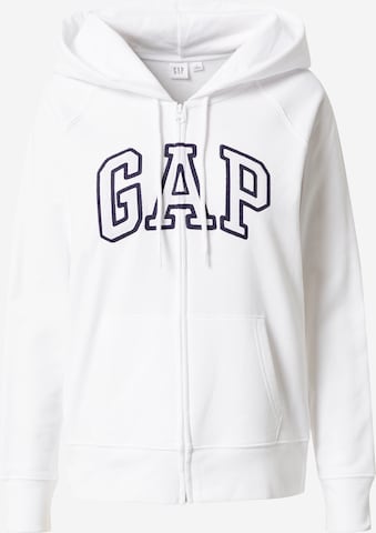 Veste de survêtement GAP en blanc : devant