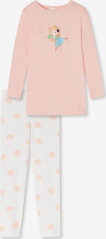 SCHIESSER Pajamas ' Casual World Organic Cotton ' in Pink: front